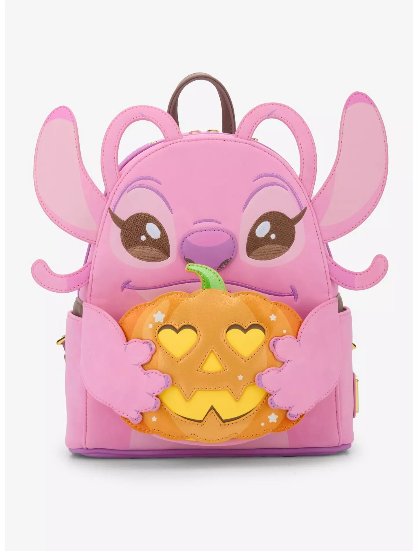 Mini mochila Lilo & Stitch Angel con calabaza que brilla en la oscuridad Disney Loungefly