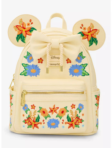 Mini Mochila Floral Minnie Mouse Orejas Loungefly Disney