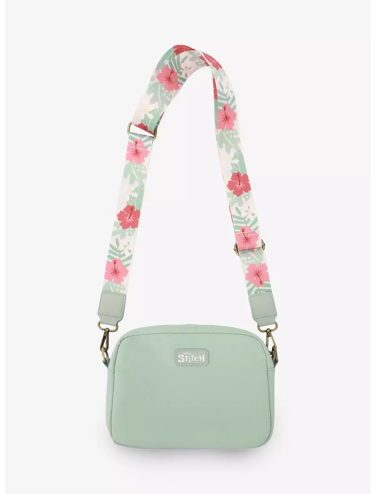 Disney Stitch Floral Bolsa Crossbody