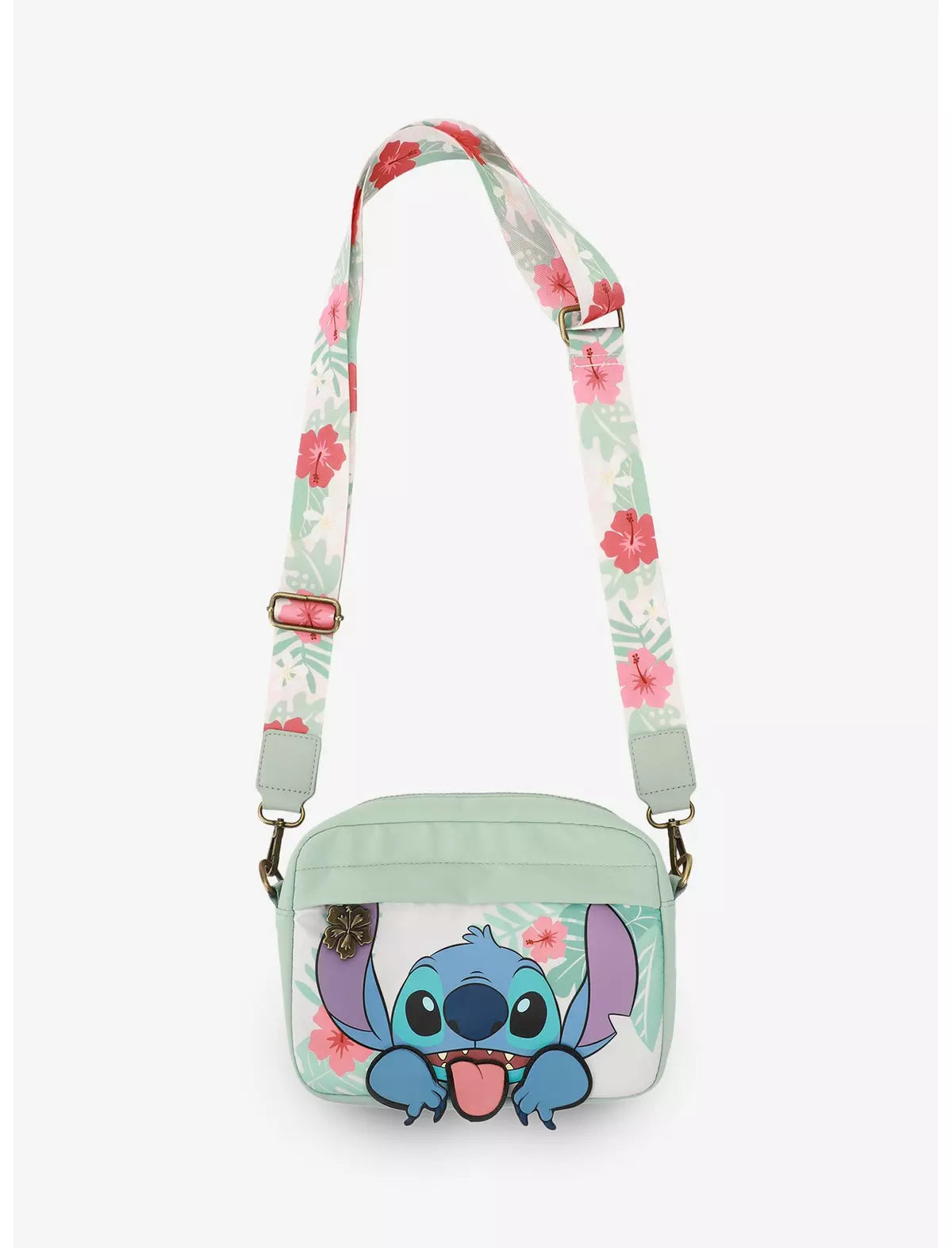 Disney Stitch Floral Bolsa Crossbody