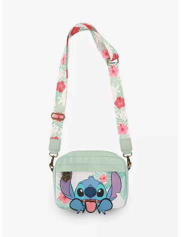 Disney Stitch Floral Bolsa Crossbody