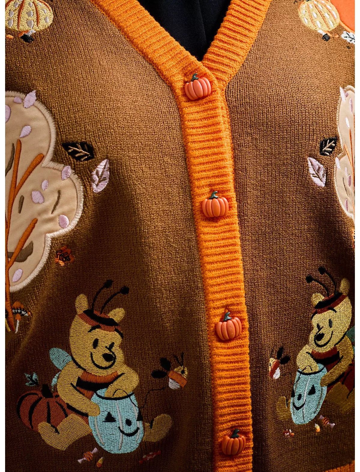 Disney Winnie the Pooh Pumpkin Calabaza Cardigan Sueter