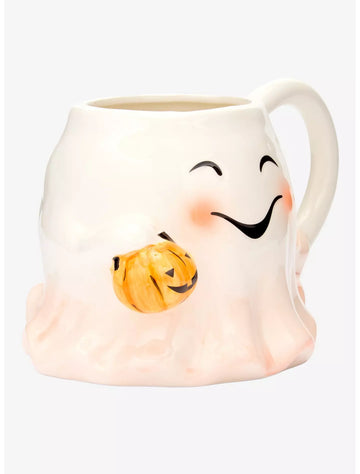 Taza Figurativa Fantasma Ombré con Calabaza Jack-O'-Lantern
