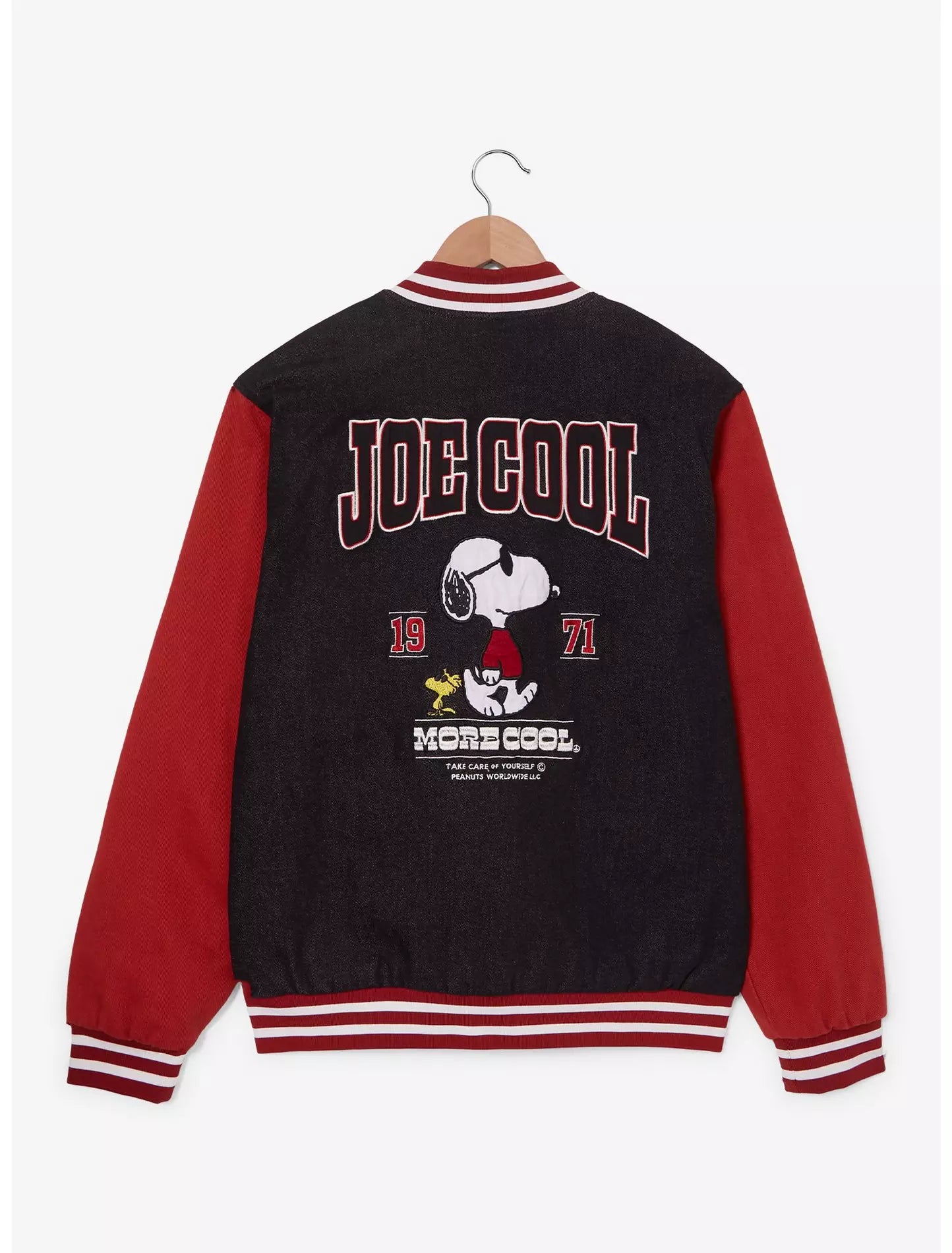 Chamarra Versity Peanuts Snoopy Joe Cool Parches