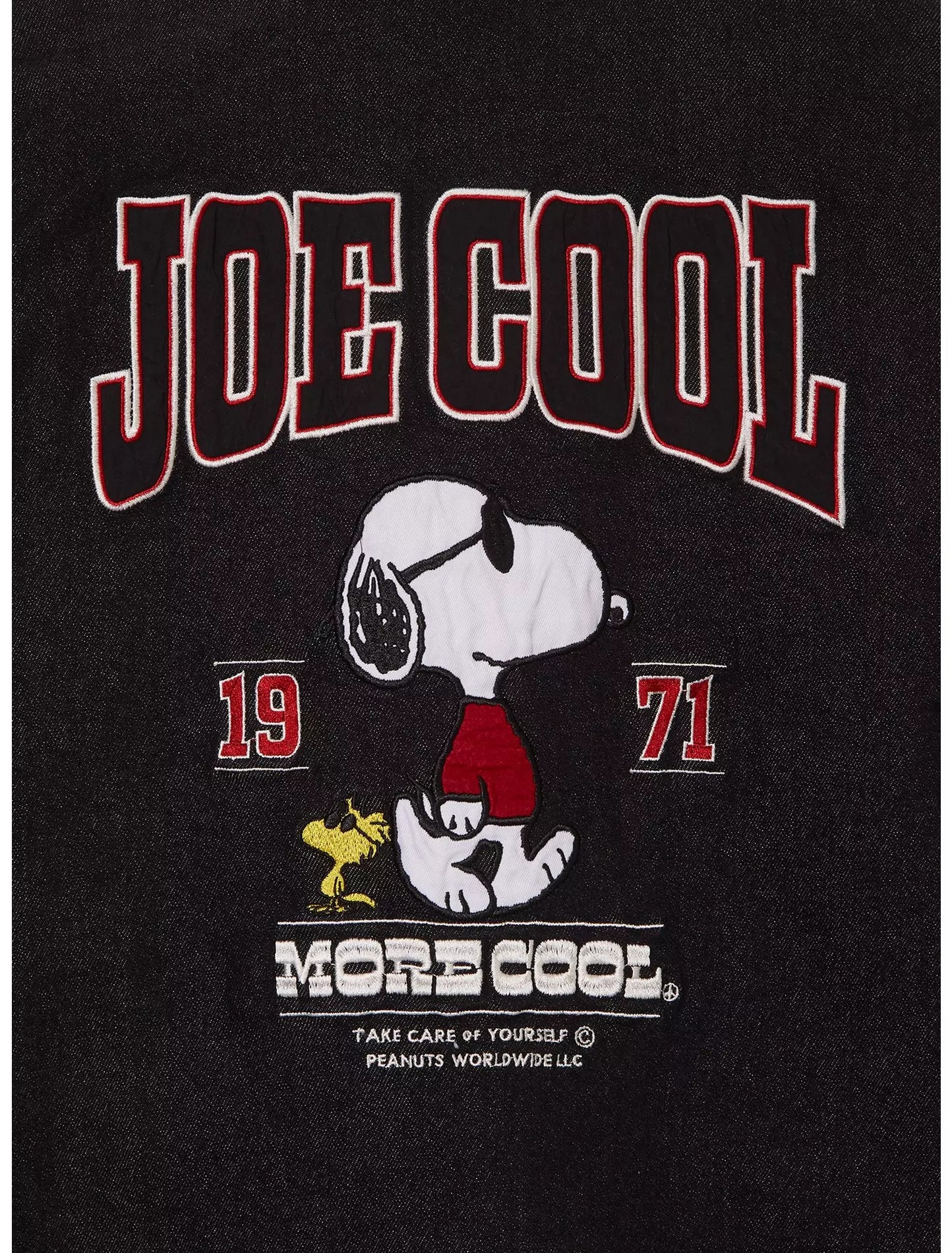 Chamarra Versity Peanuts Snoopy Joe Cool Parches