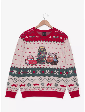 Disney Pixar Cars Lightning McQueen Ugly Sueter Navidad
