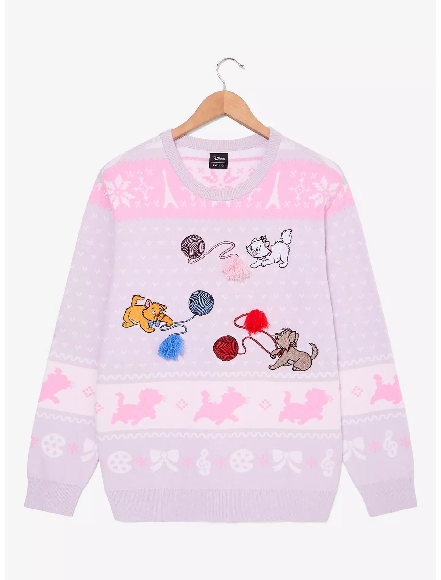 Suéter Navideño Aristogatos Gatos con Estambre Disney Ugly Sweater