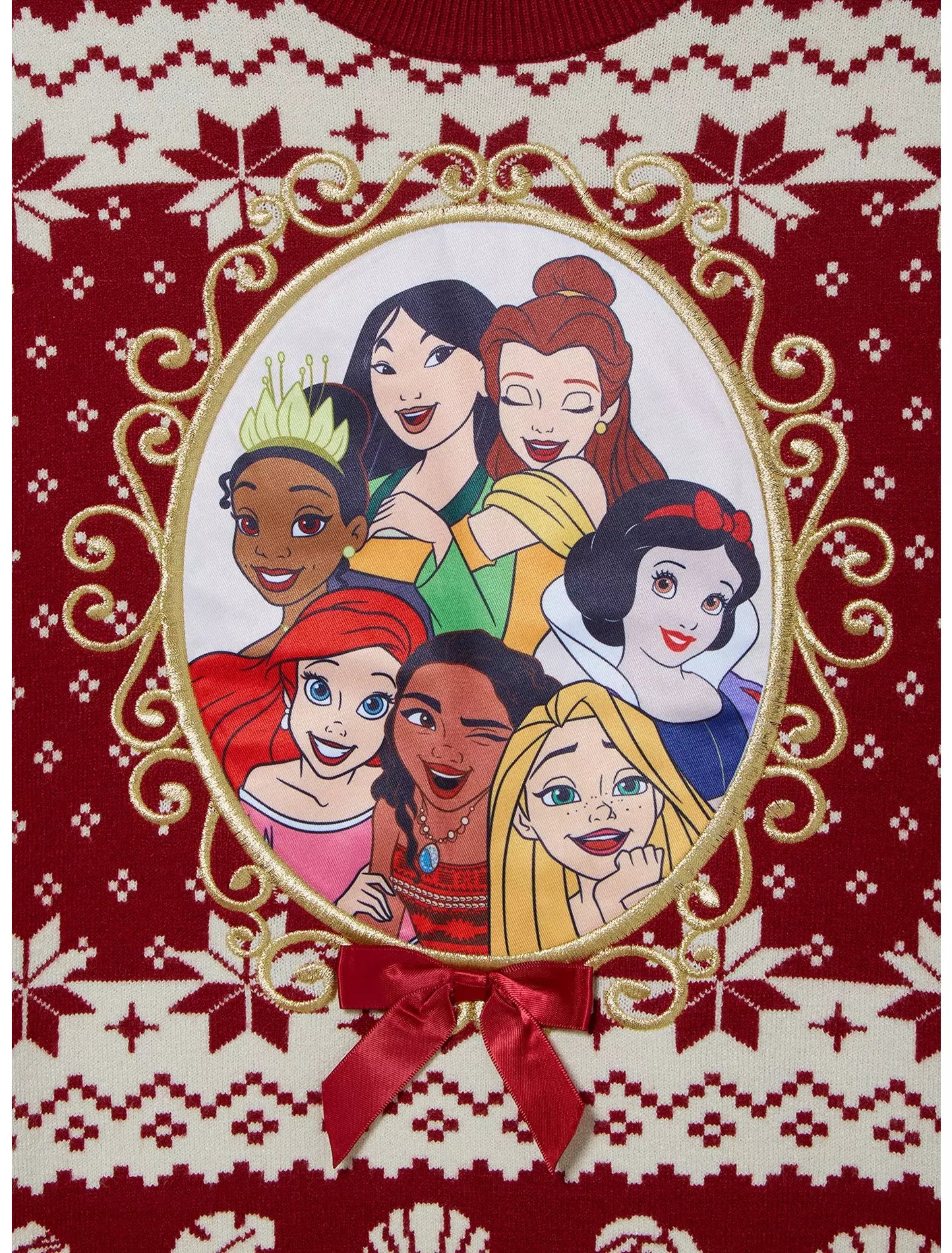 Suéter Navideño Princesas de Disney Ugly Sweater