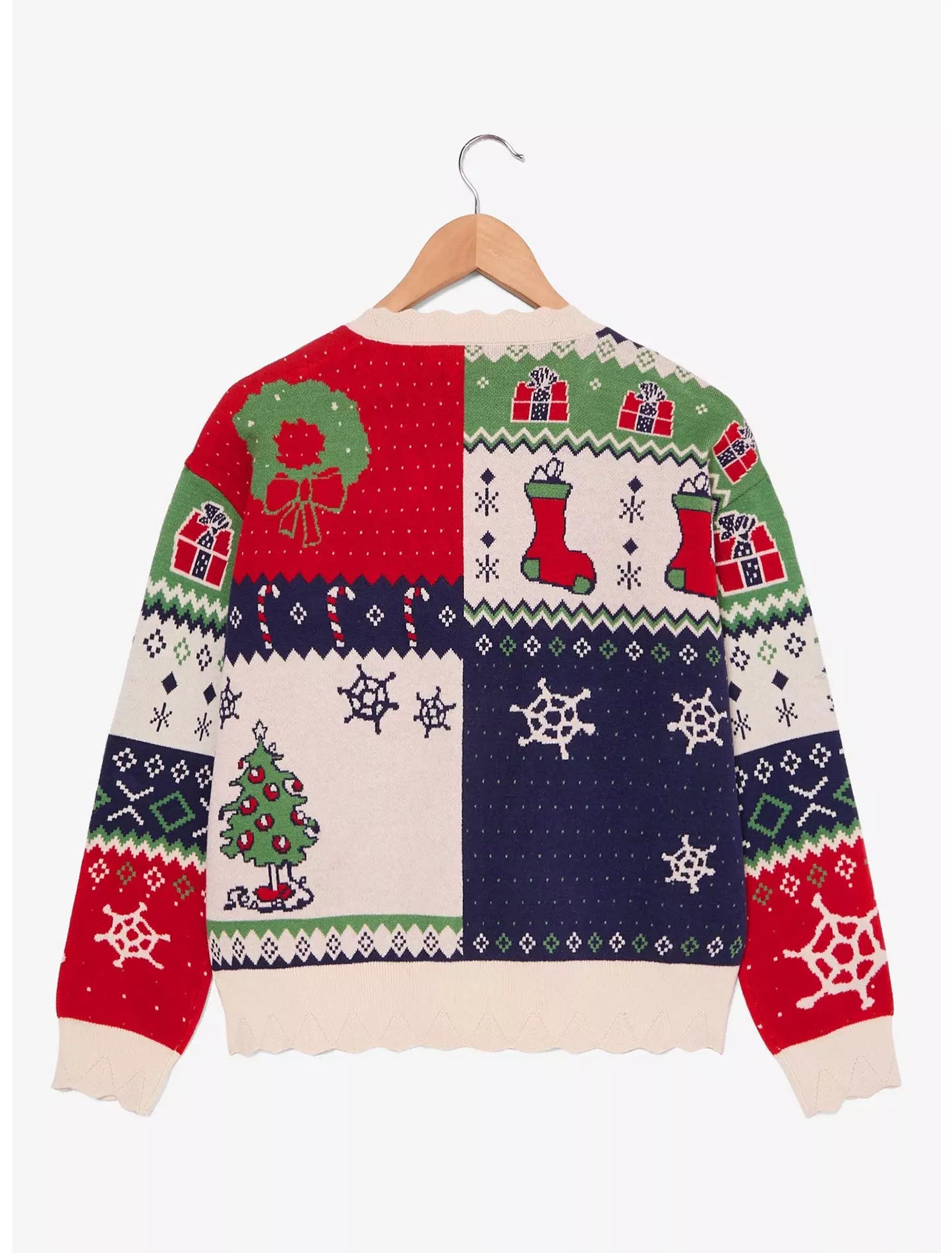 Cárdigan Patchwork Navideño Peanuts para Mujer Ugly Sweater