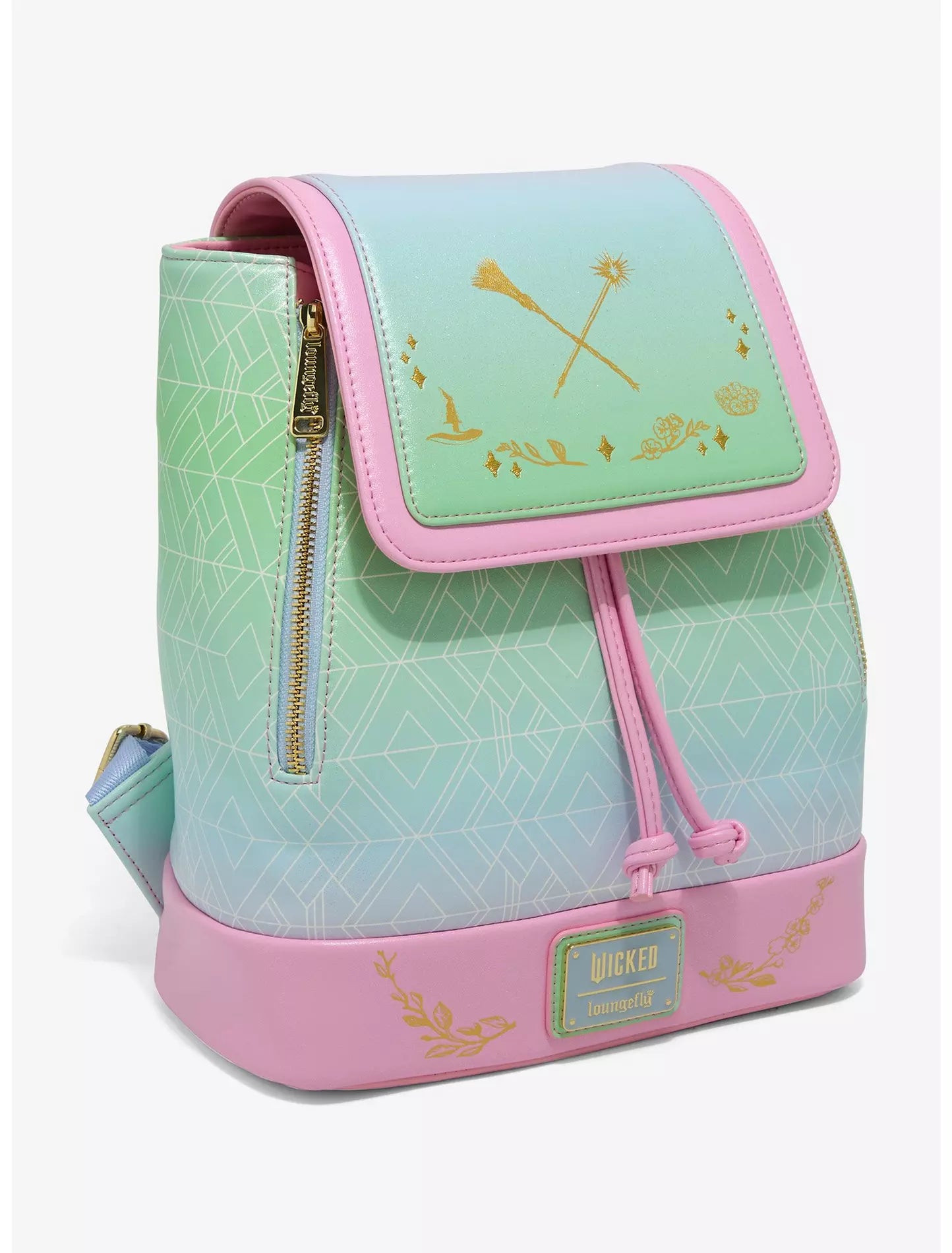 Mini Mochila Loungefly Wicked Iridiscente con Efecto Ombré
