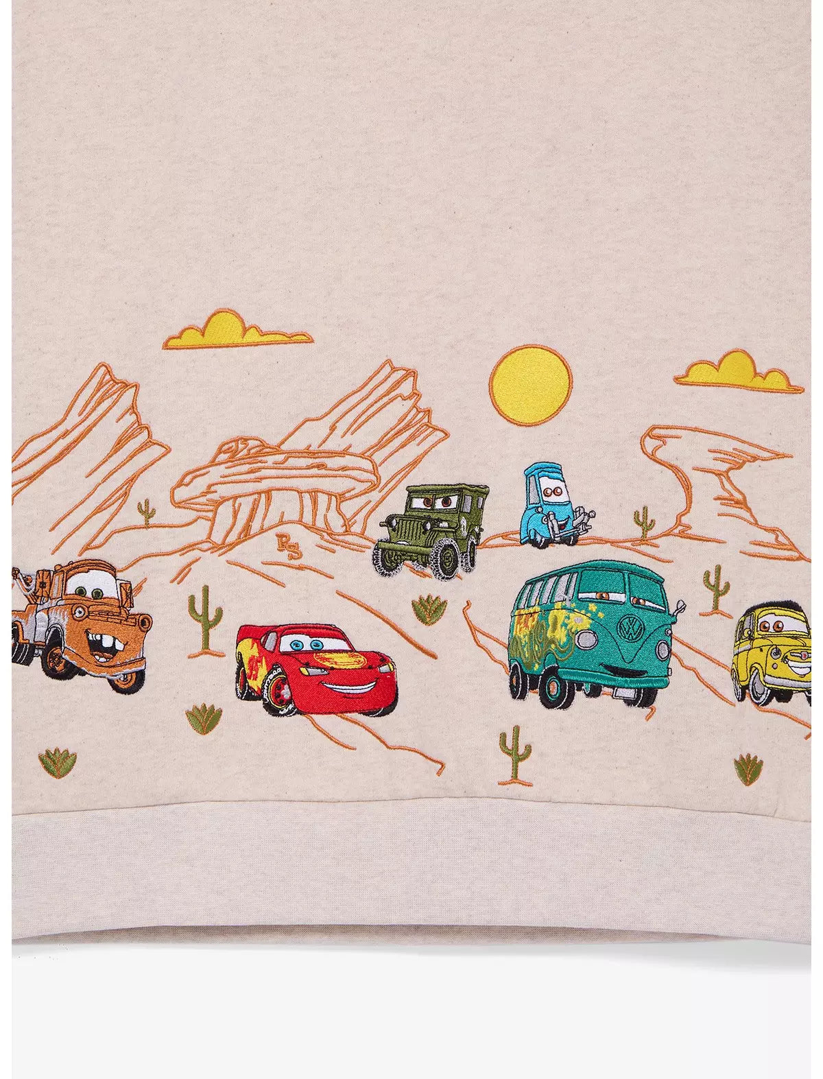 Cars Radiator Springs Embroidered Hoodie Sudadera