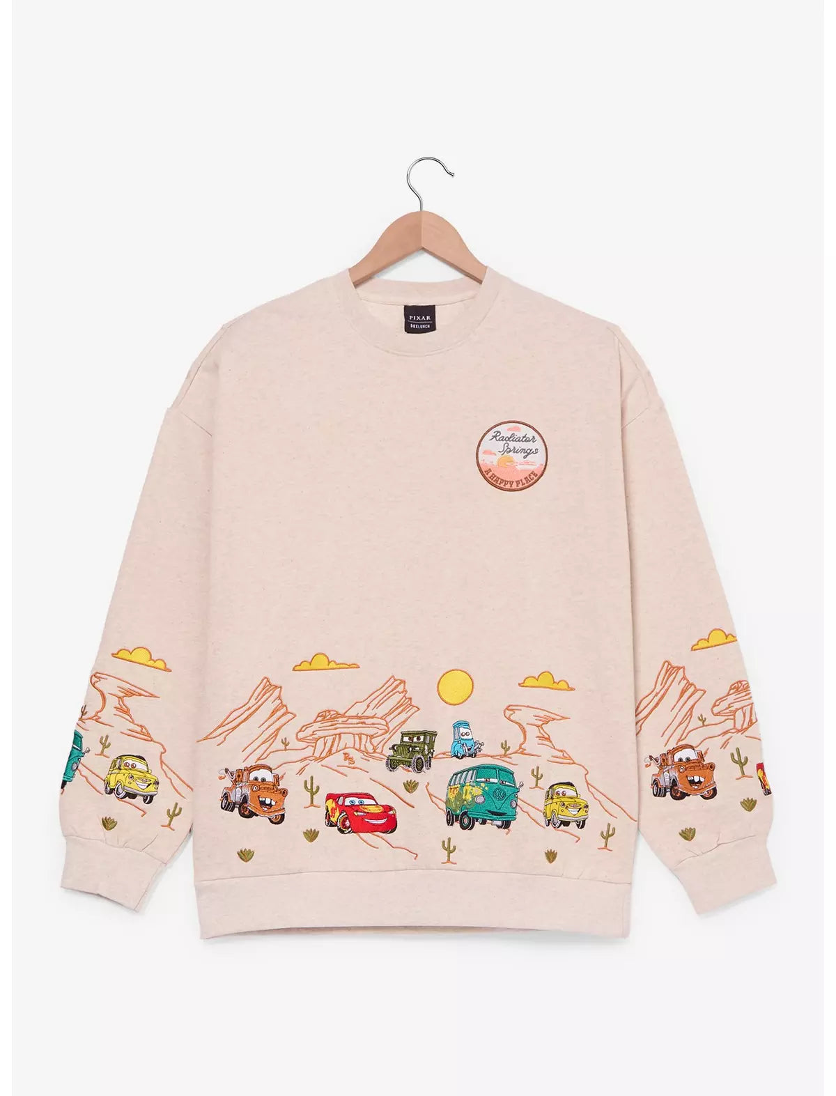 Cars Radiator Springs Embroidered Hoodie Sudadera