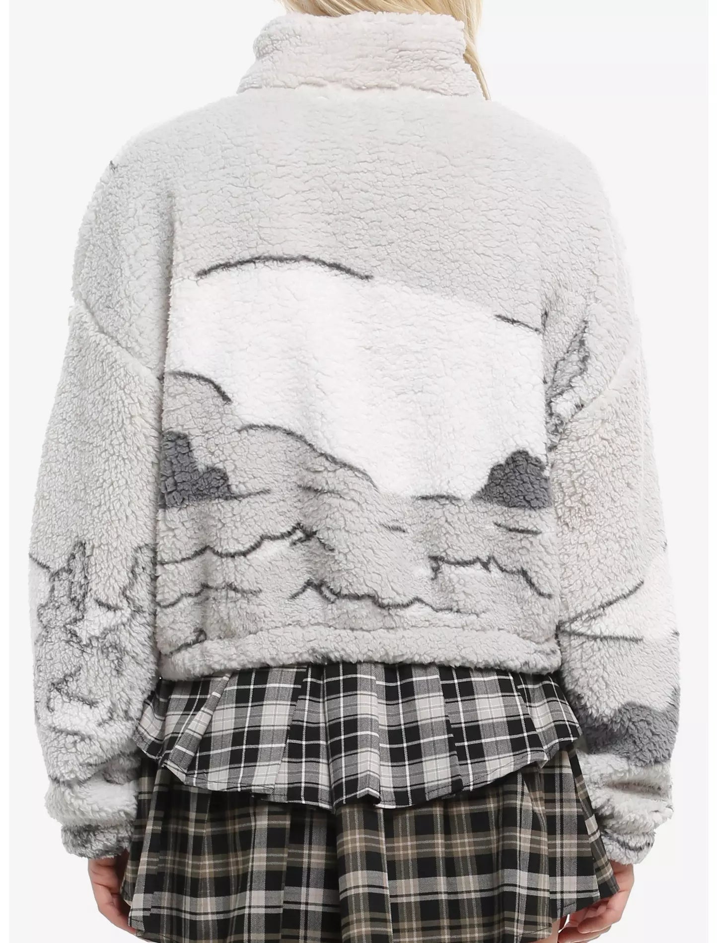 Suéter Corto Sherpa Disney Steamboat Willie Mickey Mouse – Para Chicas