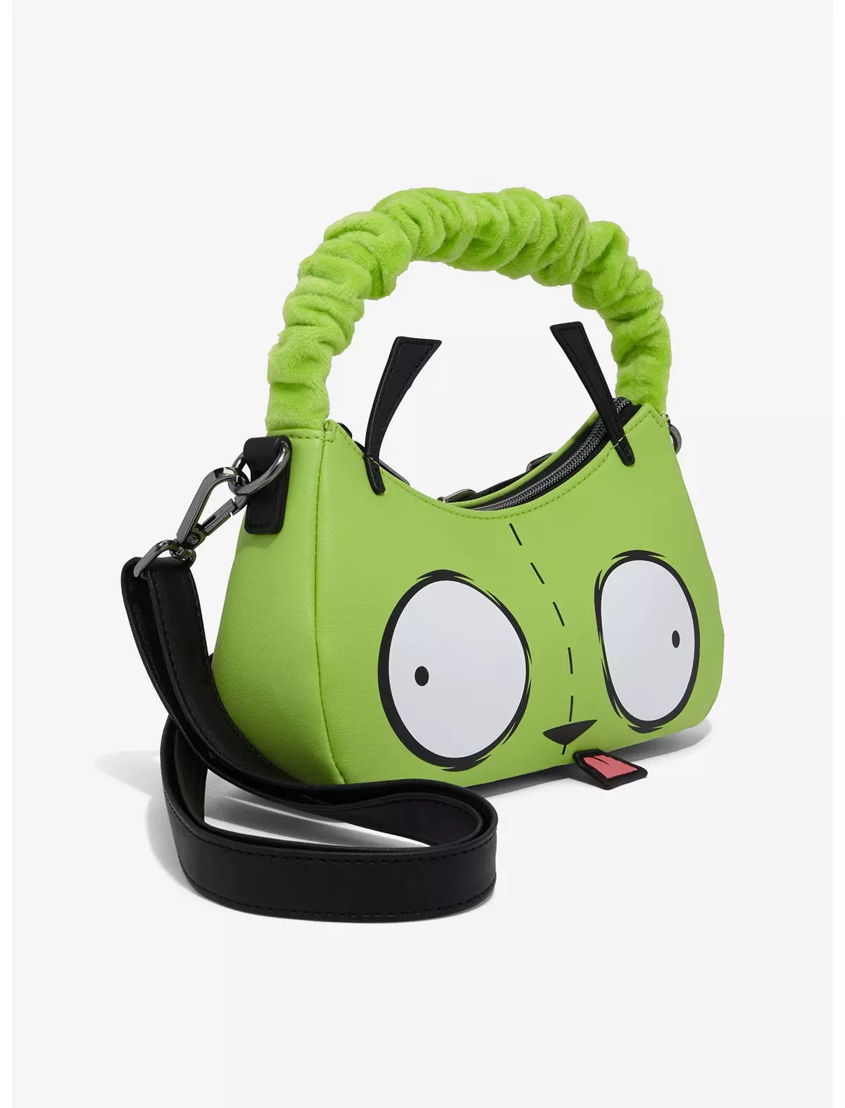 Loungefly Invader Zim GIR Fuzzy Handle Bolsa Crossbody