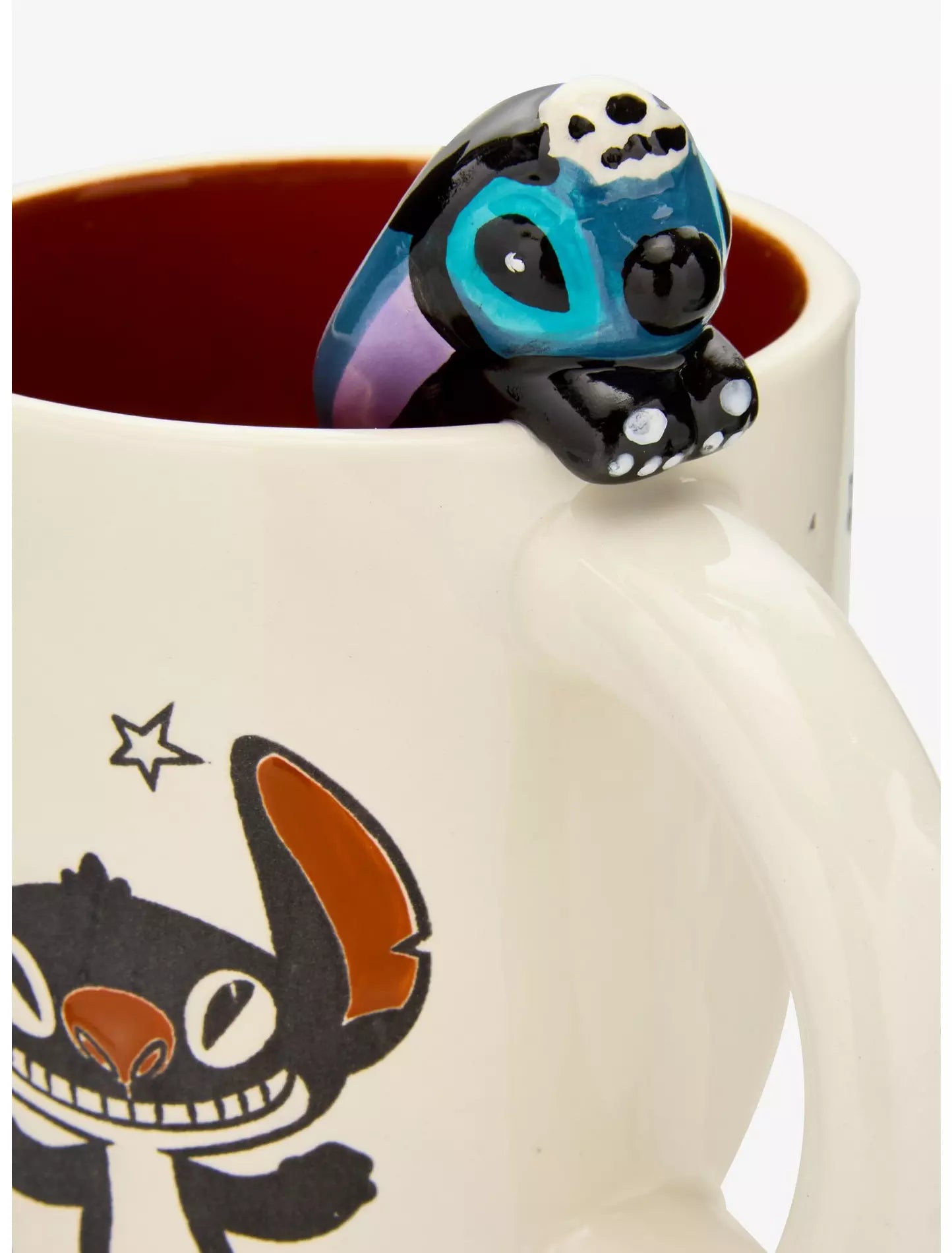 Taza Disney Stitch Asomándose Halloween