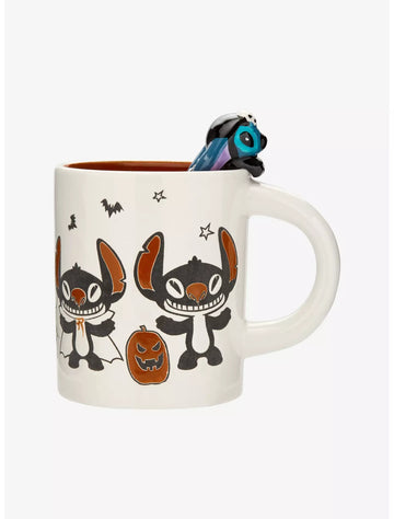 Taza Disney Stitch Asomándose Halloween