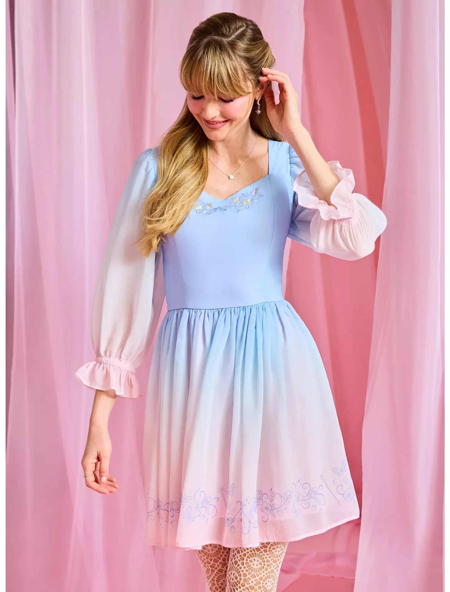 Vestido Wicked Glinda Blue Ombré