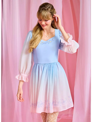 Vestido Wicked Glinda Blue Ombré