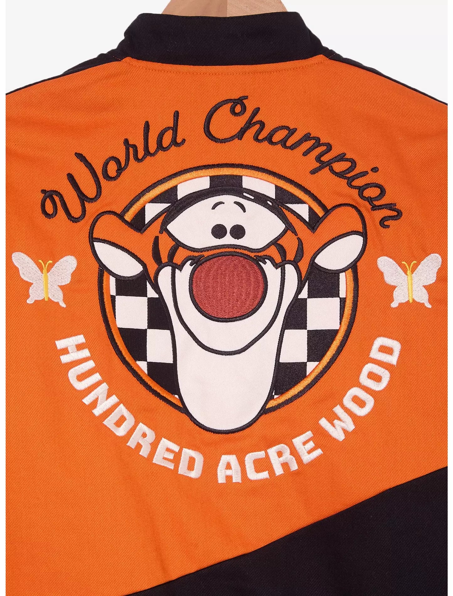 Disney Chamarra Moto Winnie the Pooh Tigger Cropped para Mujer