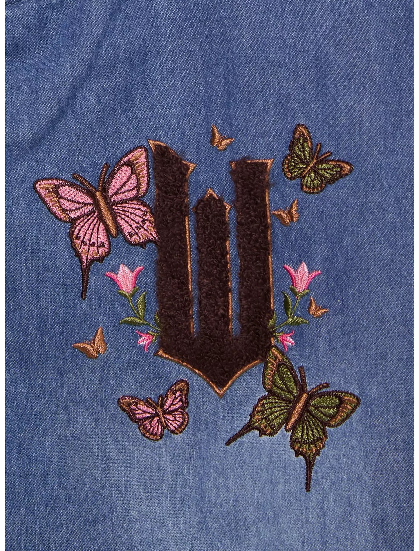 Wicked Glinda y Elphaba Chaqueta Varsity de Mezclilla para Niños