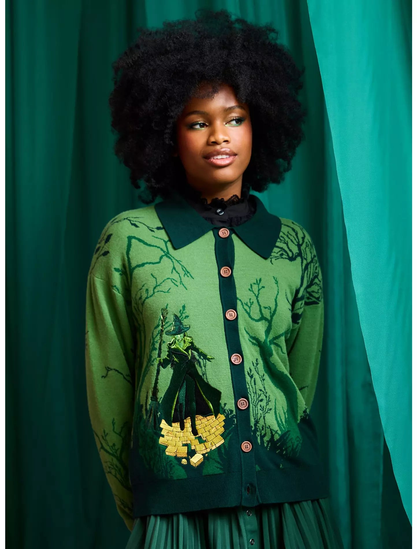 Cárdigan Wicked Elphaba Bosque