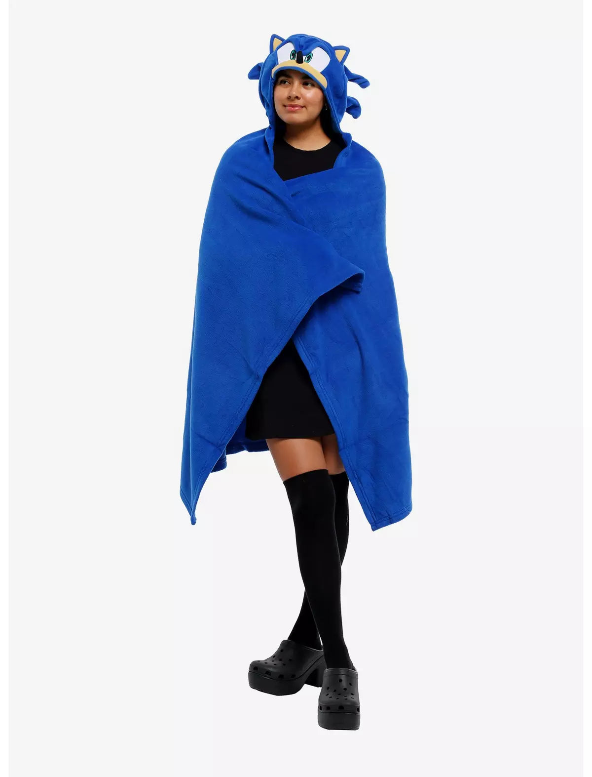 Sonic The Hedgehog Hooded Throw Cobija