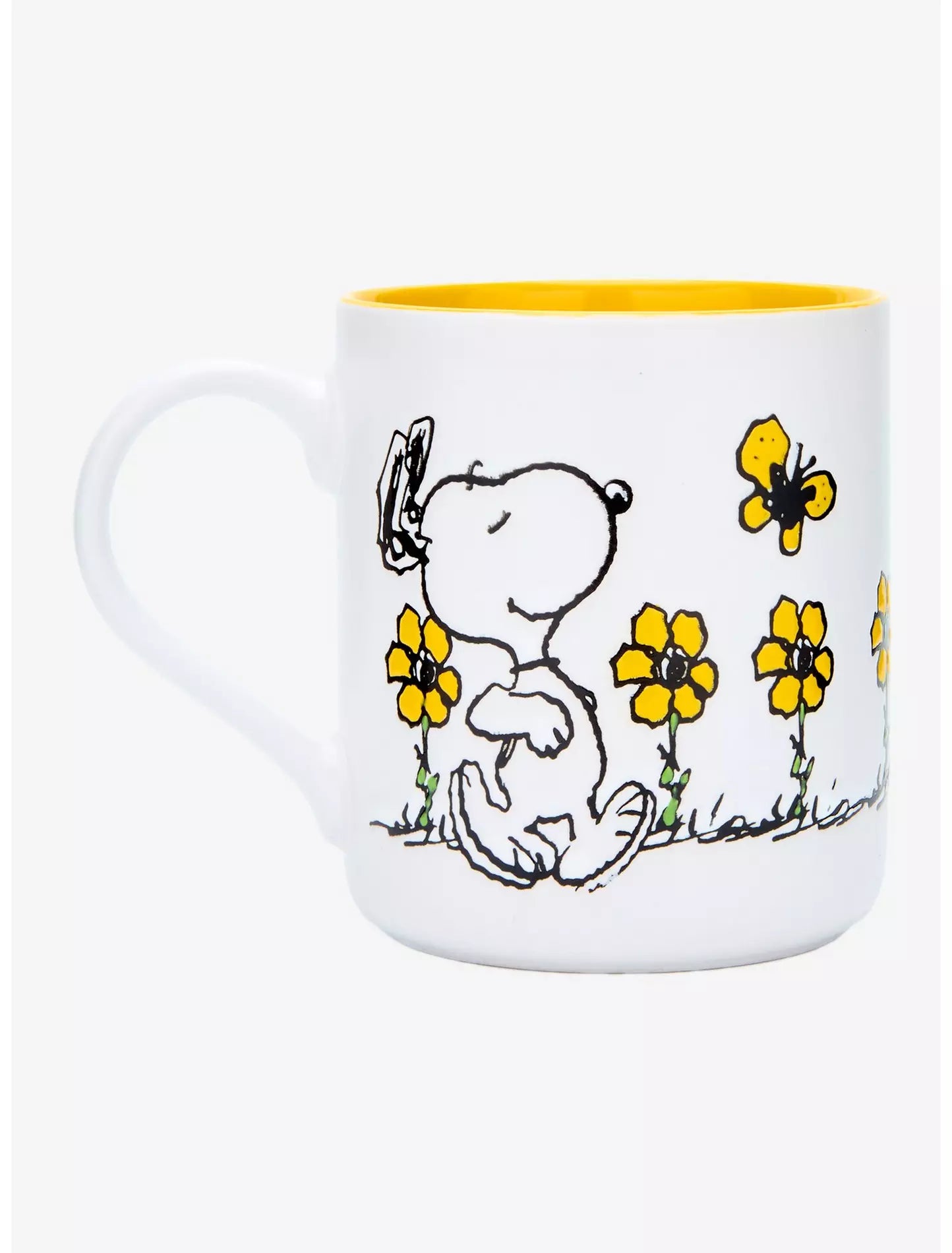 Taza Peanuts Snoopy & Woodstock Floral
