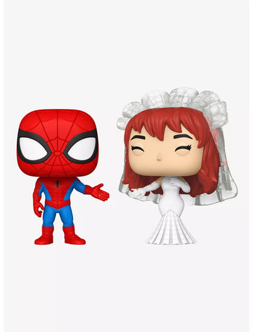 Funko Pop! Marvel Spider-Man and MJ Boda Vinyl Figure Set