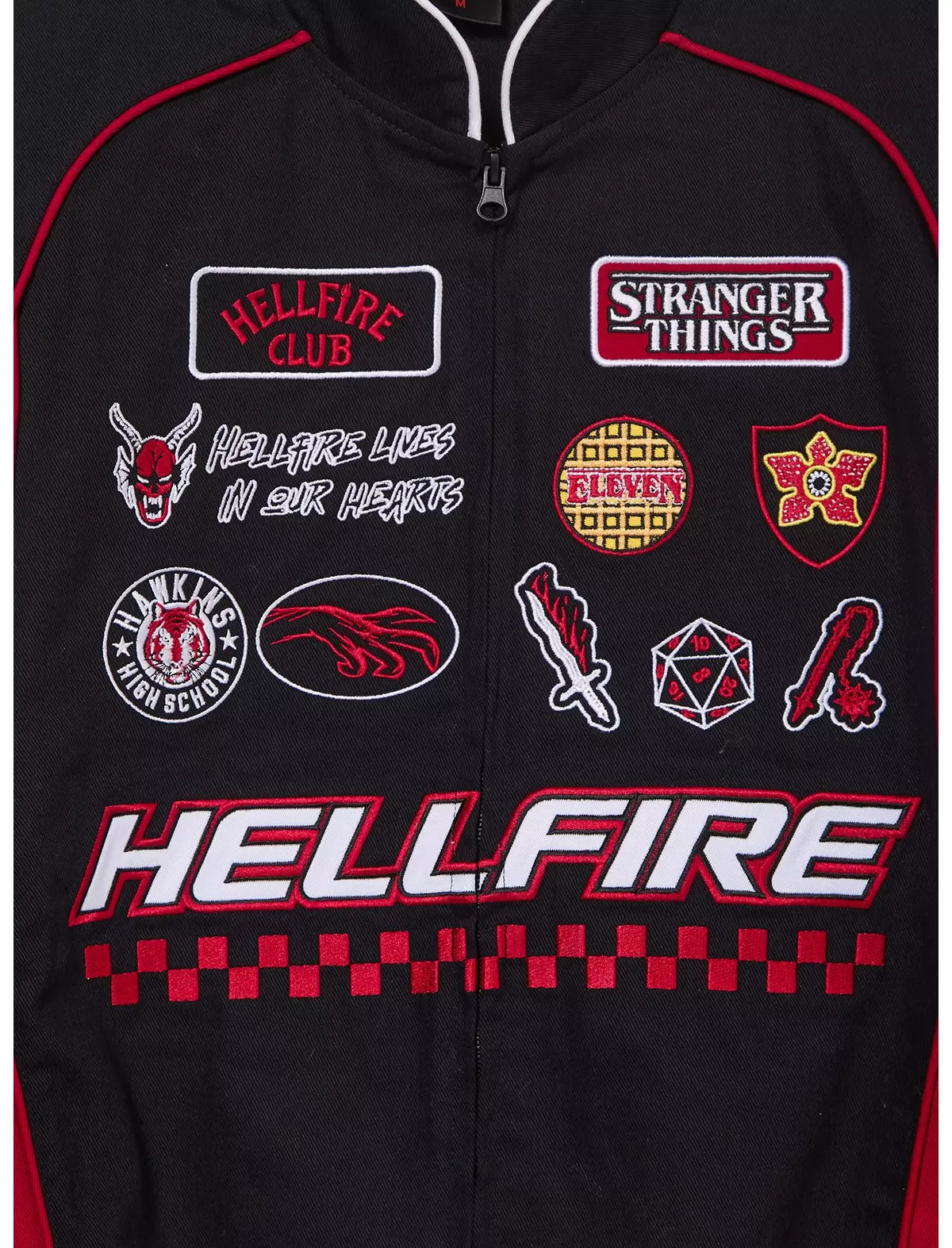 Stranger Things Hellfire Club Moto Chamarra