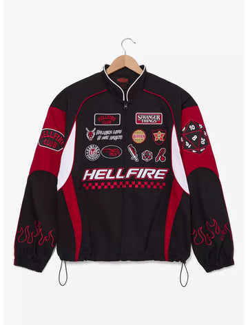 Stranger Things Hellfire Club Moto Chamarra