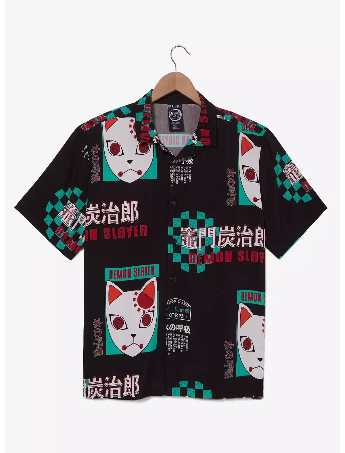 Demon Slayer: Kimetsu no Yaiba Tanjiro's Mask Allover Camisa Unisex