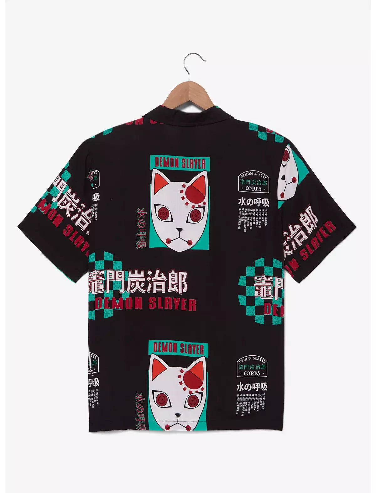 Demon Slayer: Kimetsu no Yaiba Tanjiro's Mask Allover Camisa Unisex