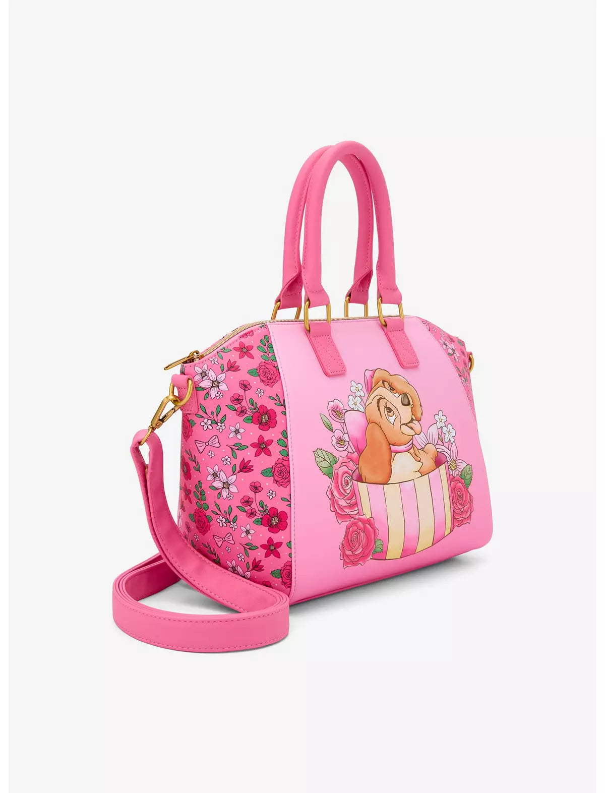 La Dama Y El Vagabundo Bolsa Rosa Satchel