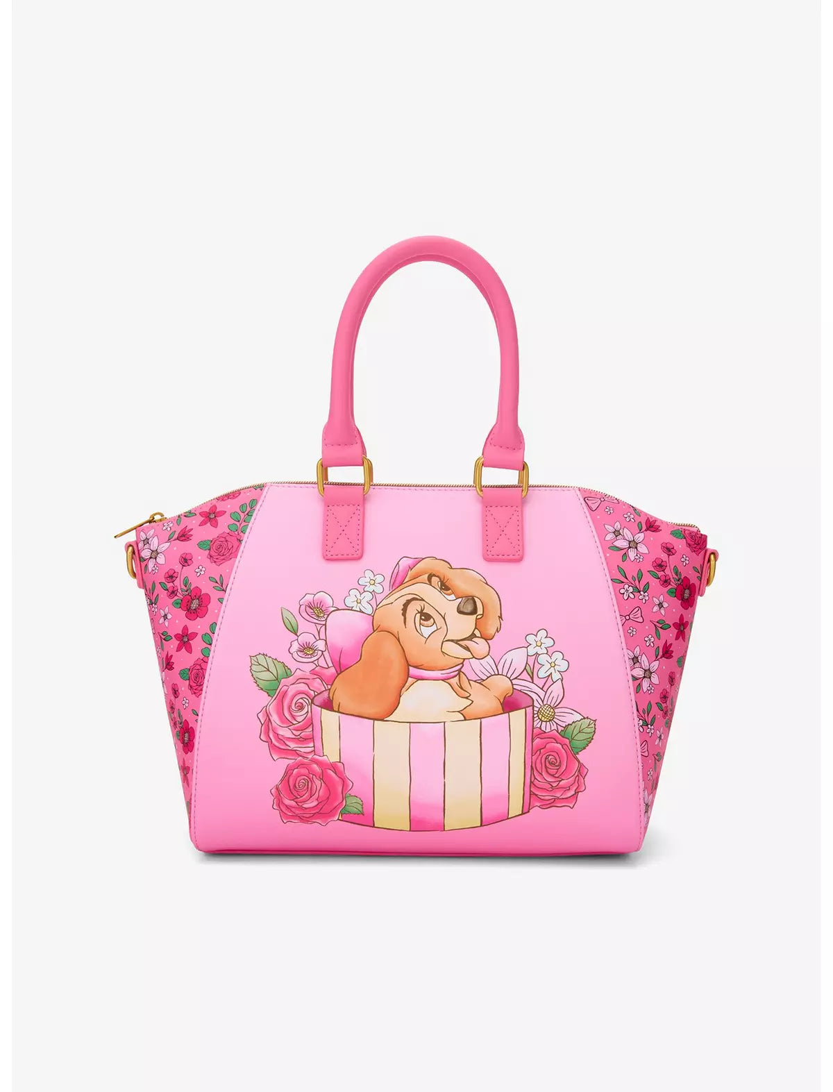 La Dama Y El Vagabundo Bolsa Rosa Satchel