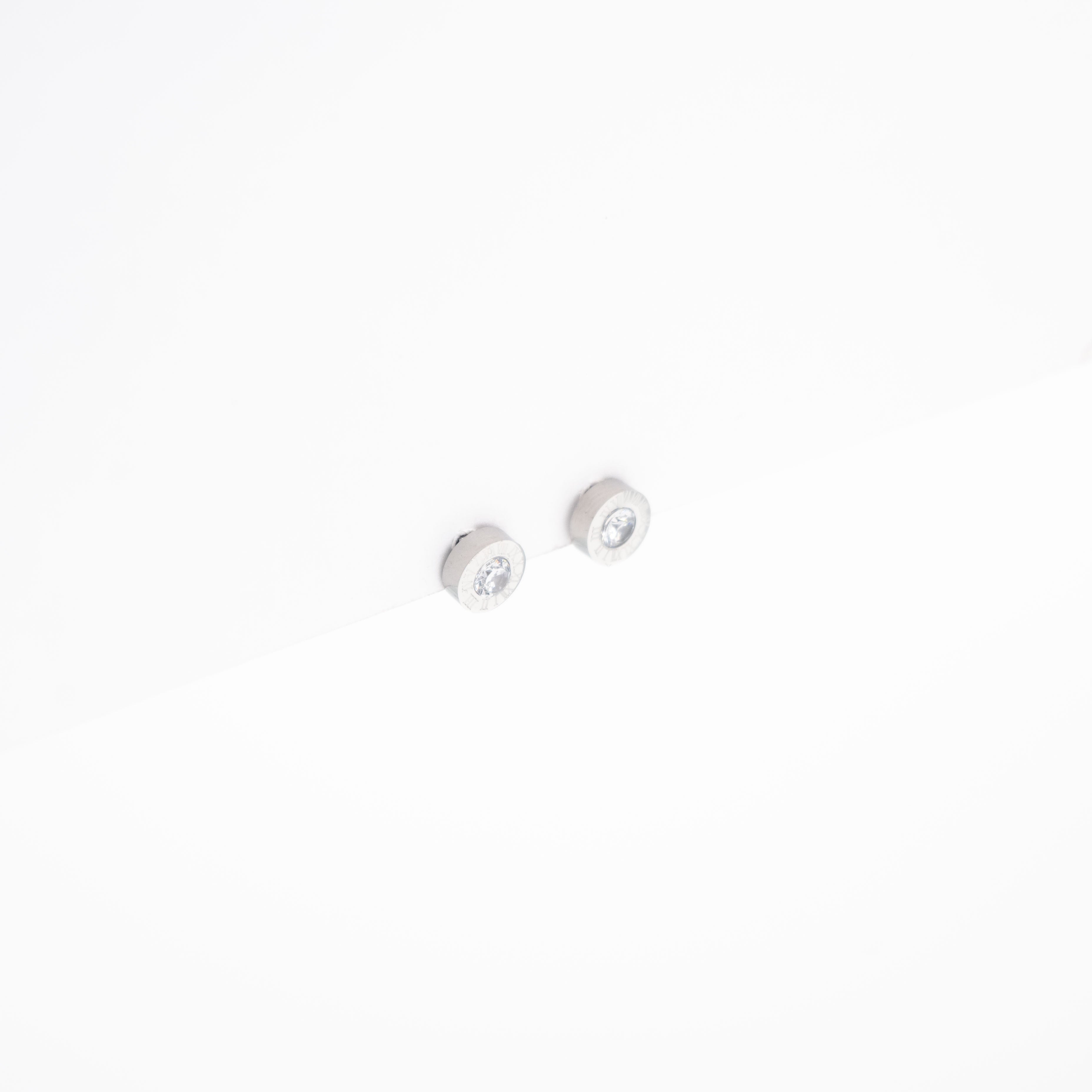 Aretes De Reloj Con Circonia