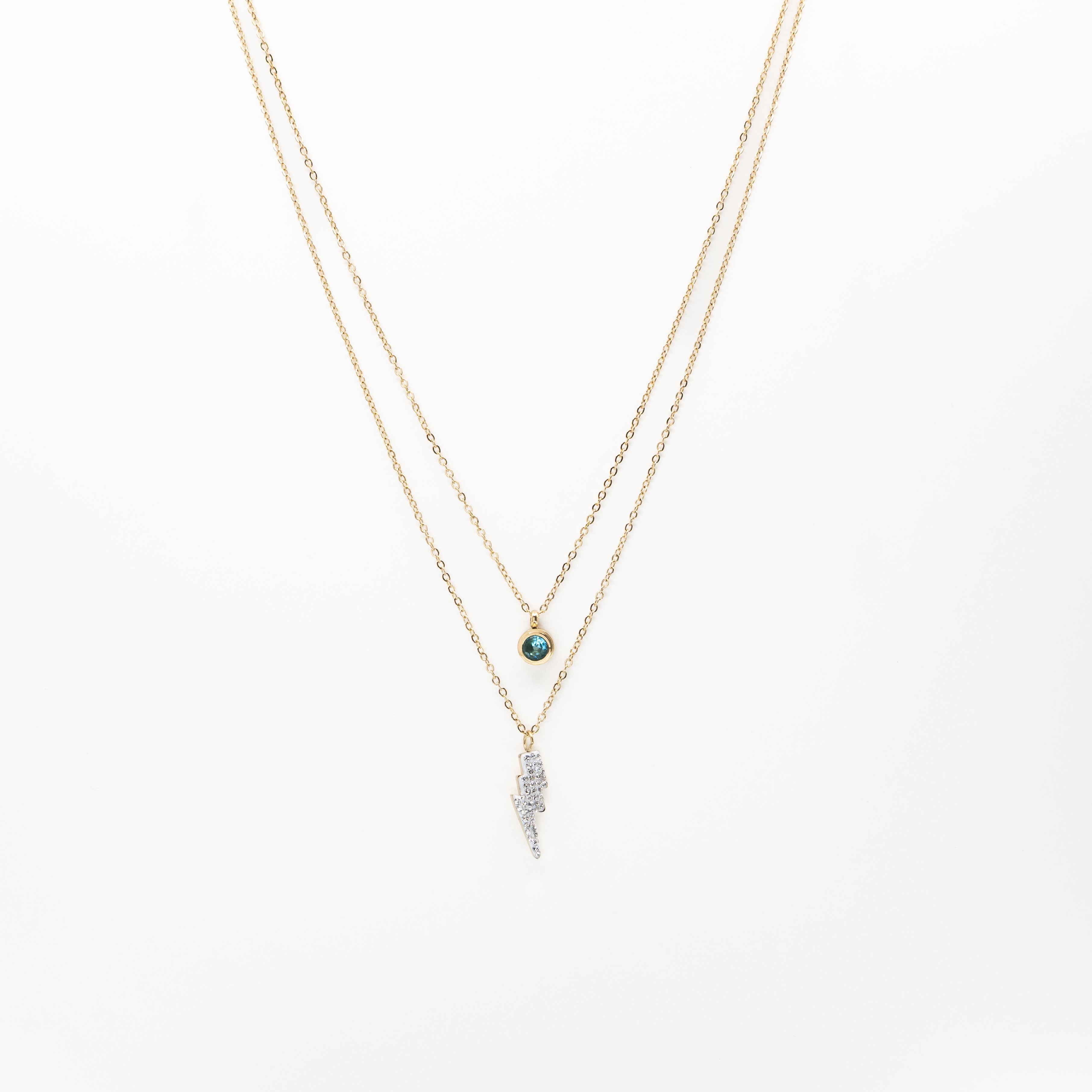 Collar Corto Multicadena Rayo