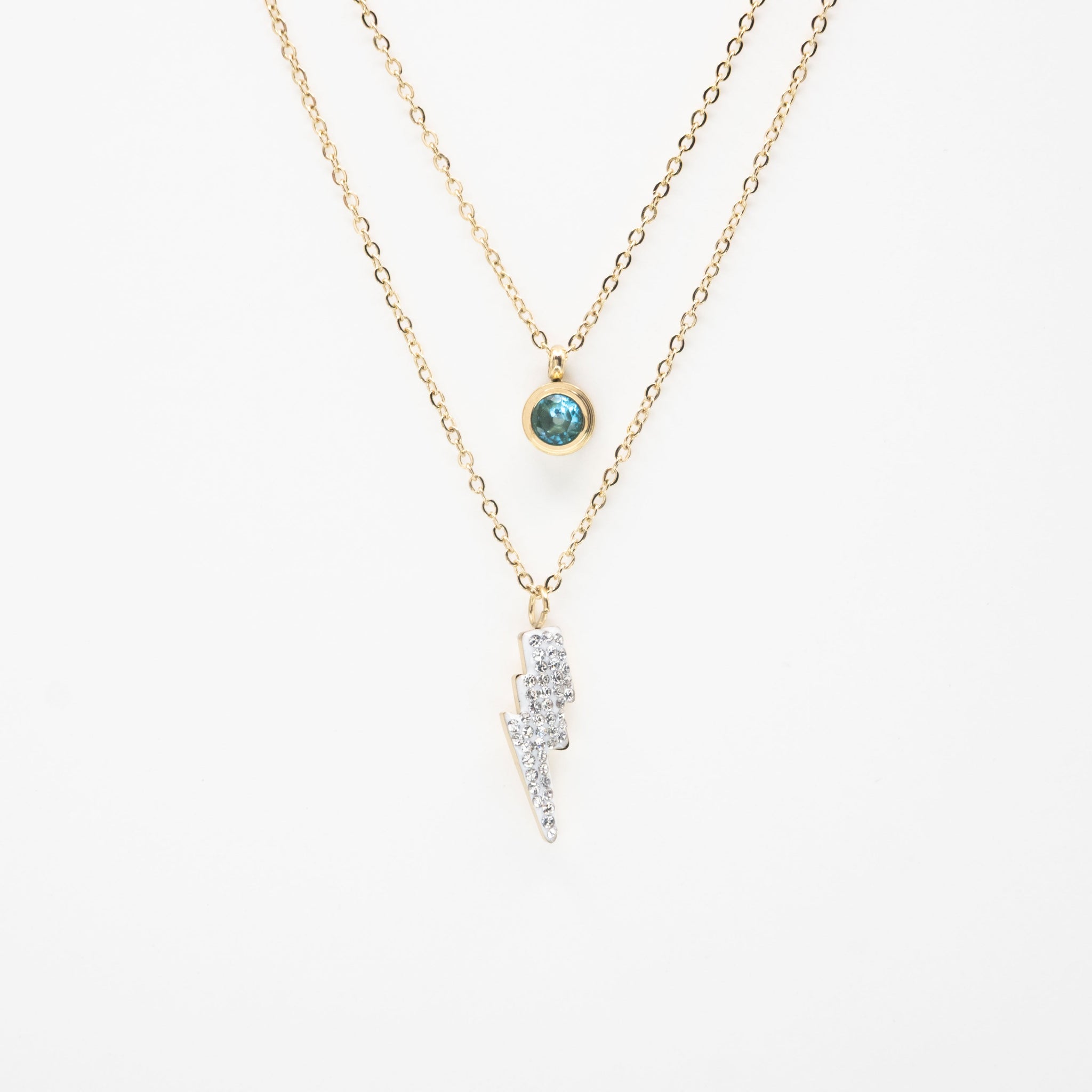 Collar Corto Multicadena Rayo