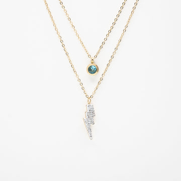 Collar Corto Multicadena Rayo