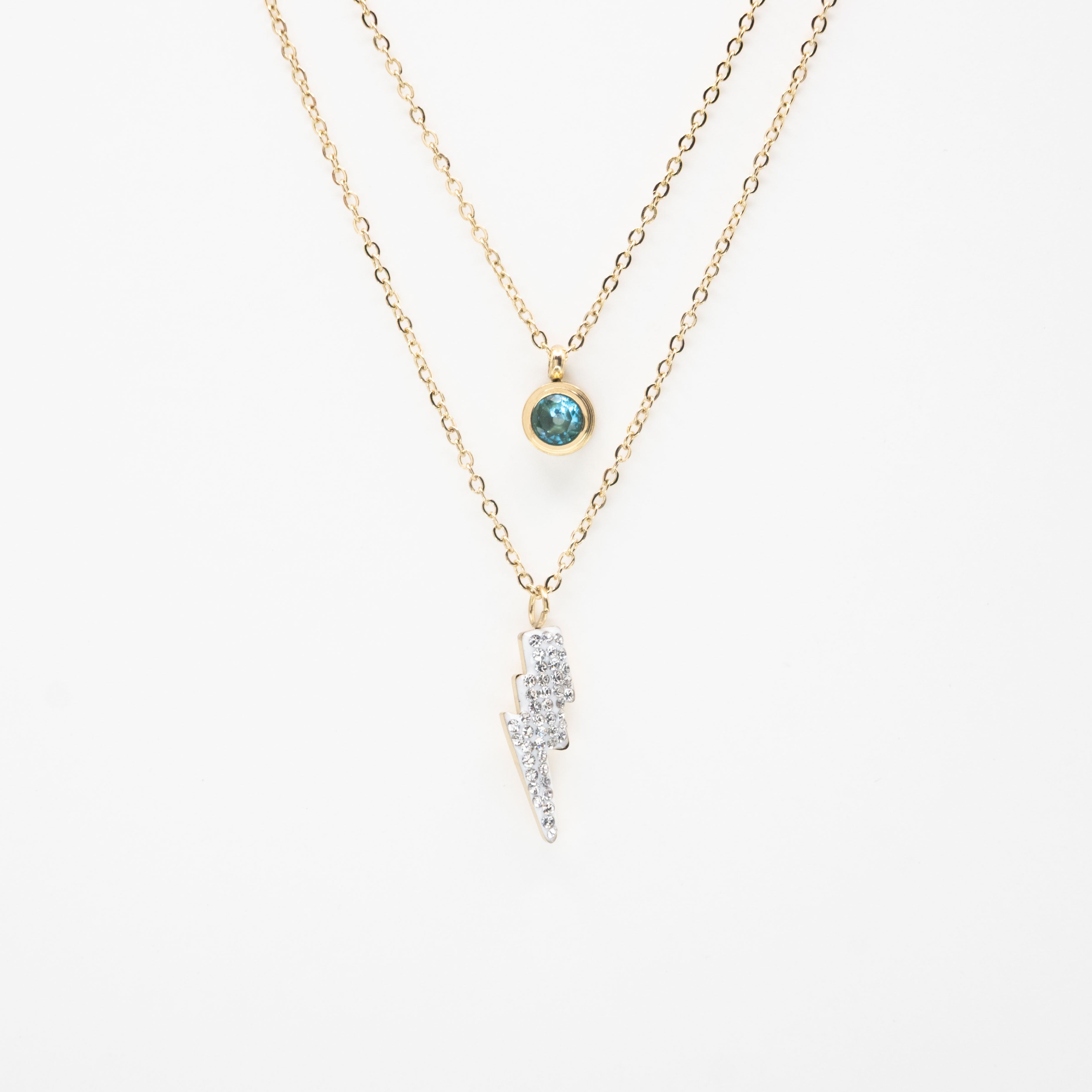 Collar Corto Multicadena Rayo