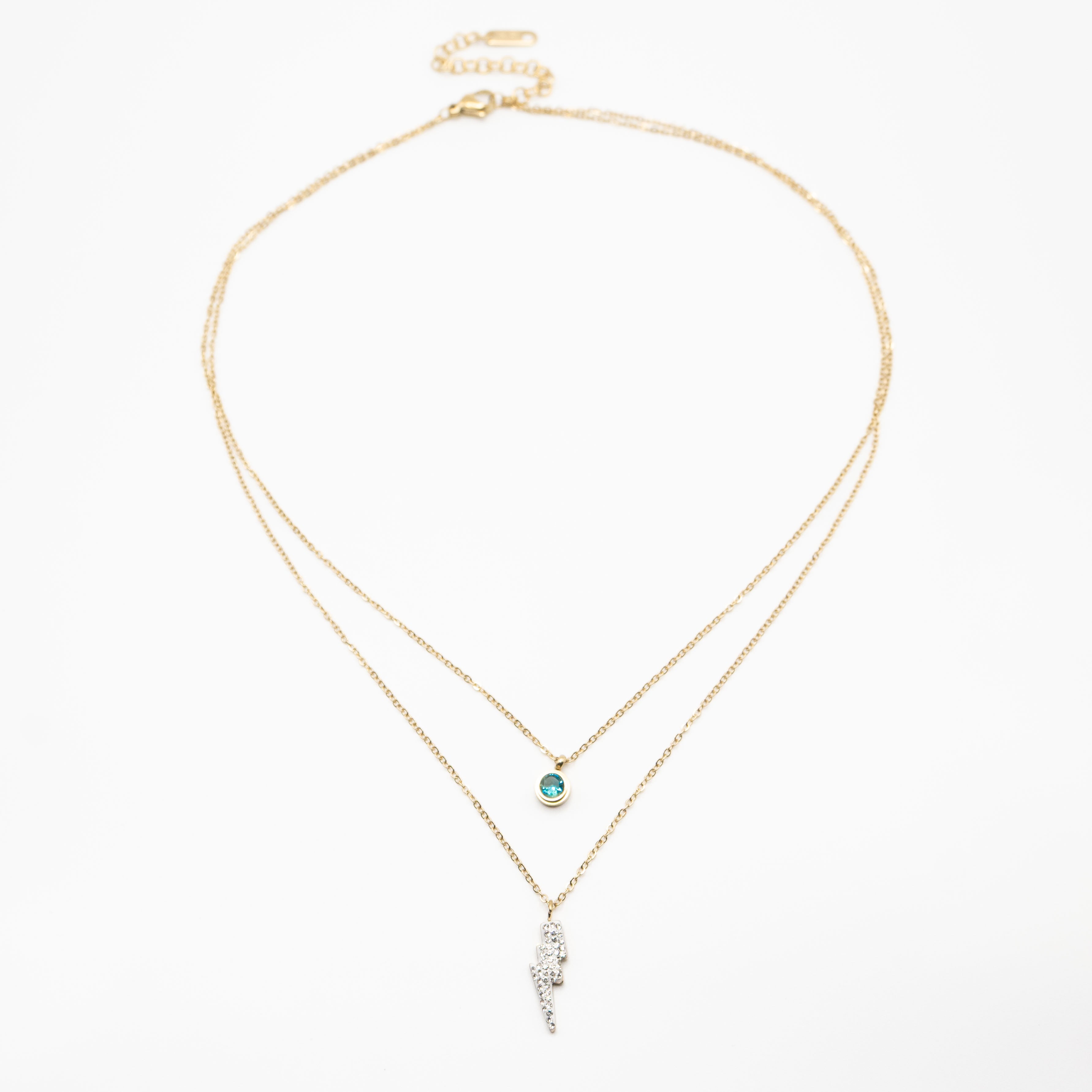 Collar Corto Multicadena Rayo