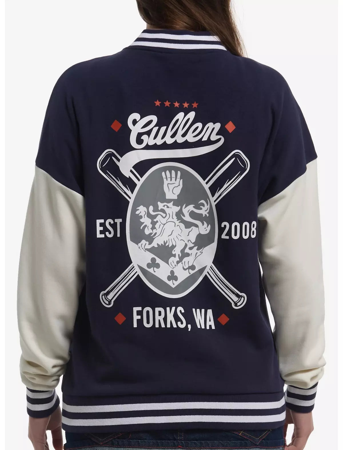 TWILIGHT Twilight Cullen Baseball Girls Varsity Chamarra Crepusculo