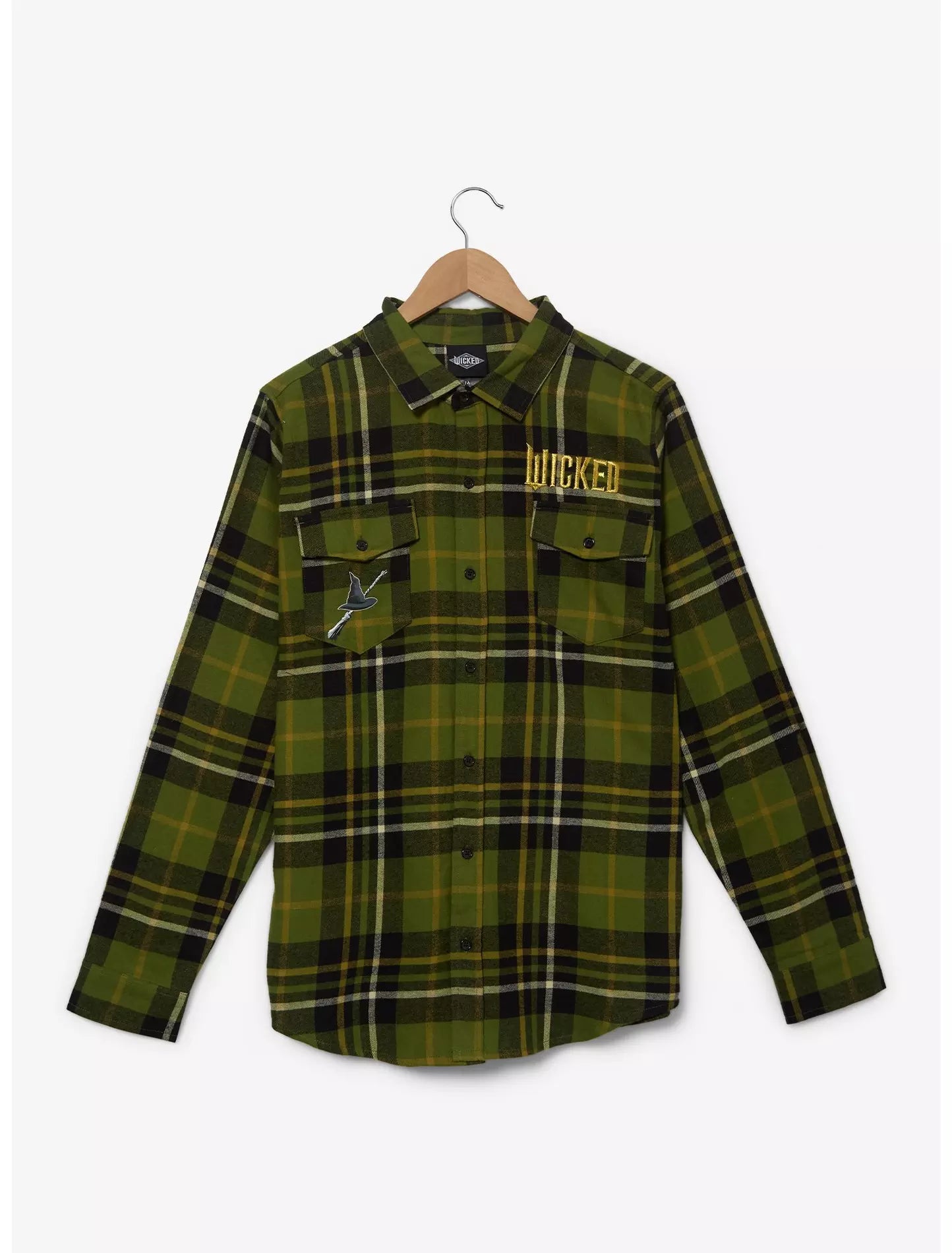 Camisa de franela bordada Wicked Elphaba Poster