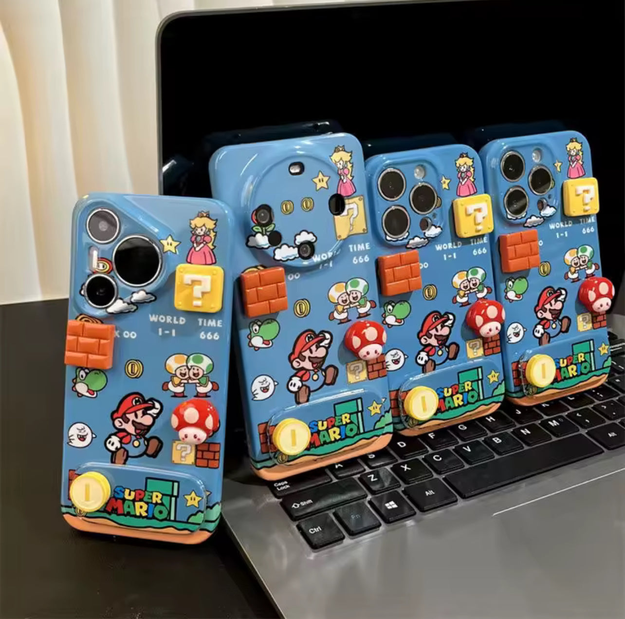 Mario Bross Iphone Case Con Espejo