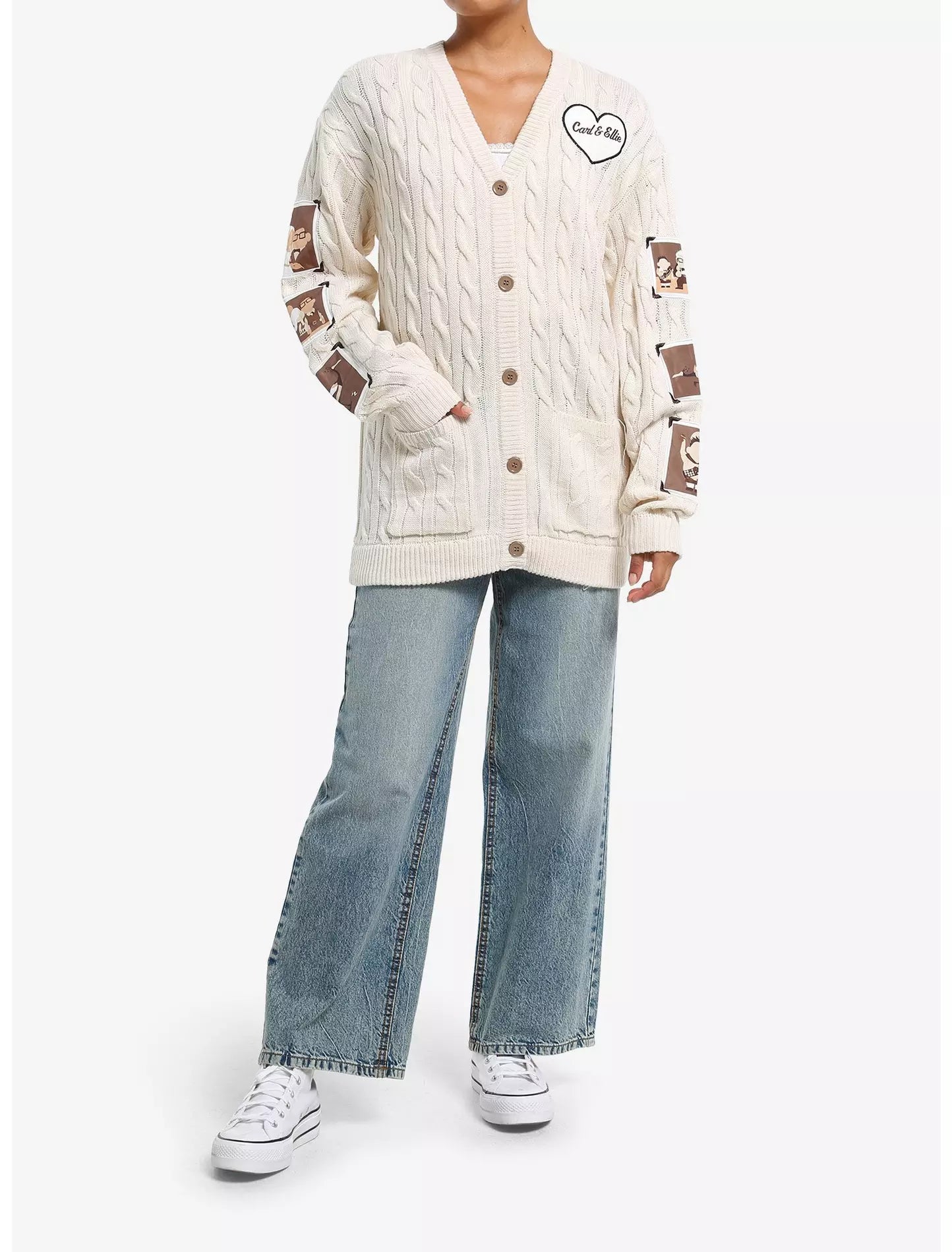Up Pixar Sueter Cardigan Tejido con Parche Fotográfico Disney – Her Universe