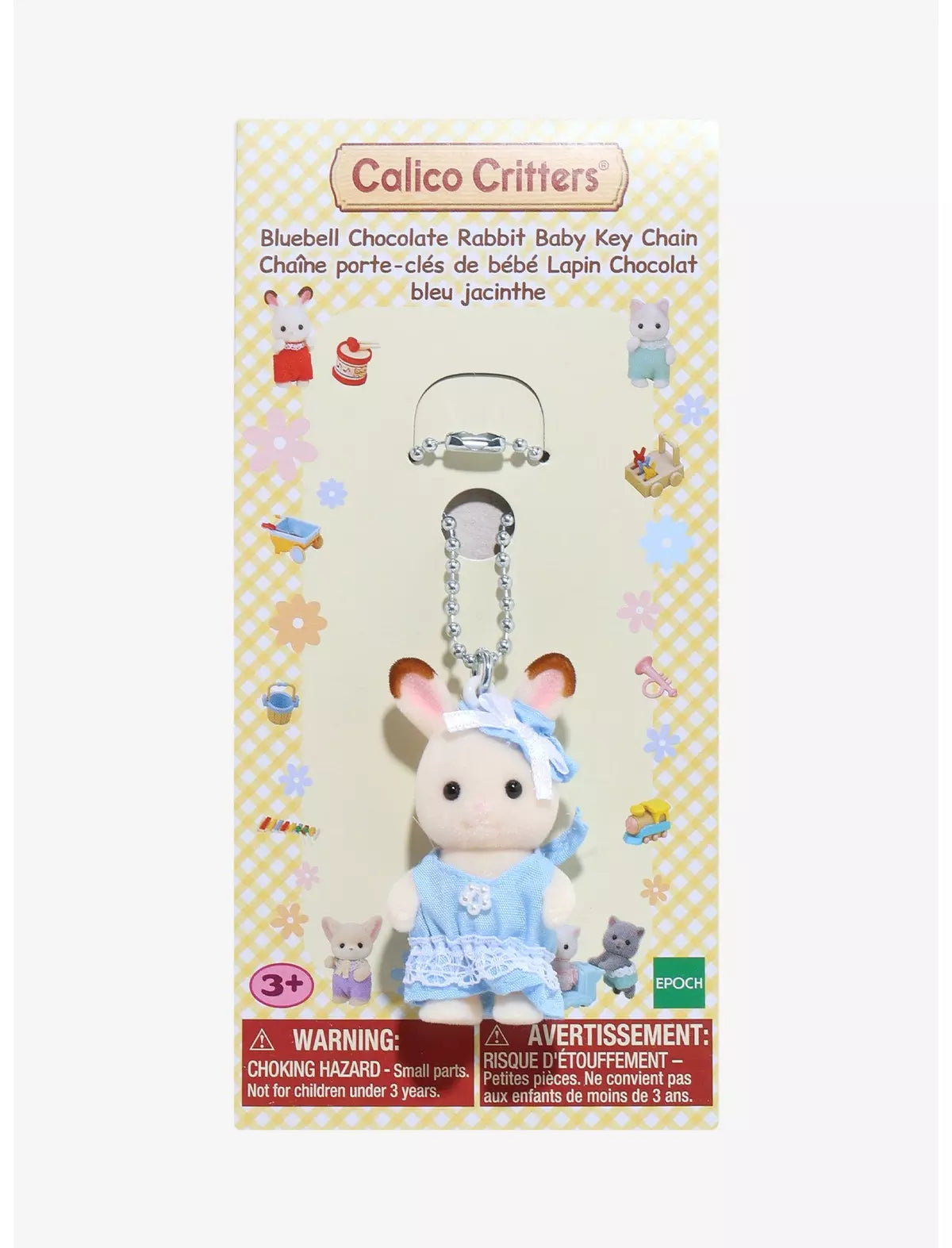 Calico Critters Bluebell Chocolate Rabbit Baby Llavero