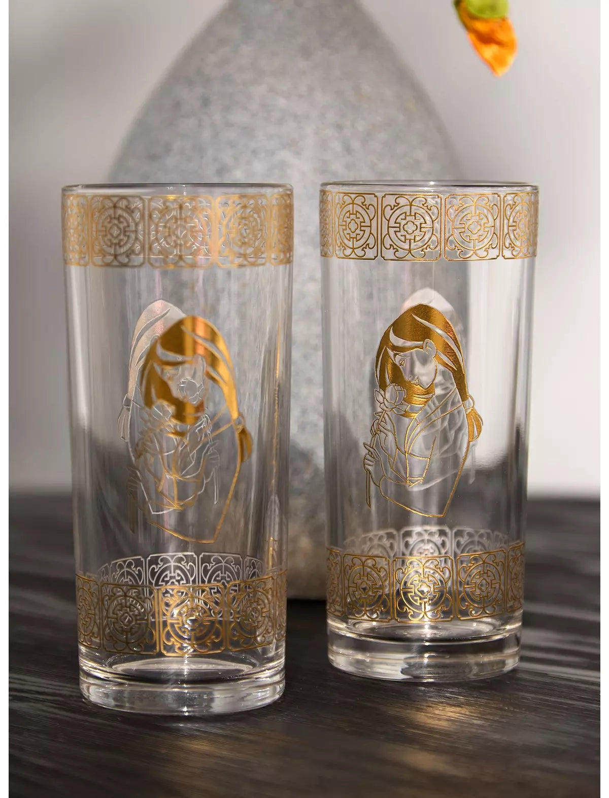 Mulan Set De Vasos Dorados