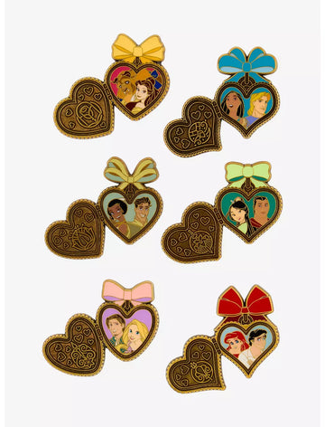 Princesas Disney Pin Relicario Caja Misteriosa