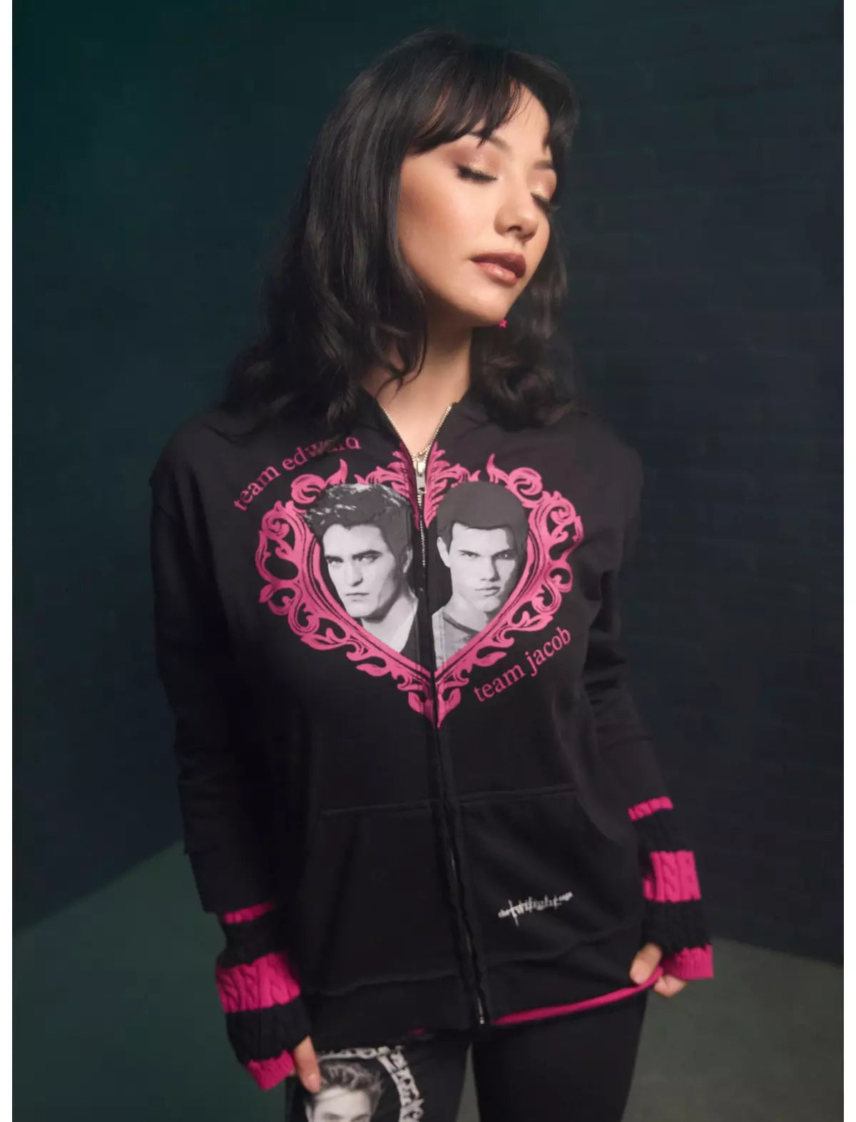 The Twilight Saga Hearts Arm Warmer Hoodie Sudadera Crepusculo