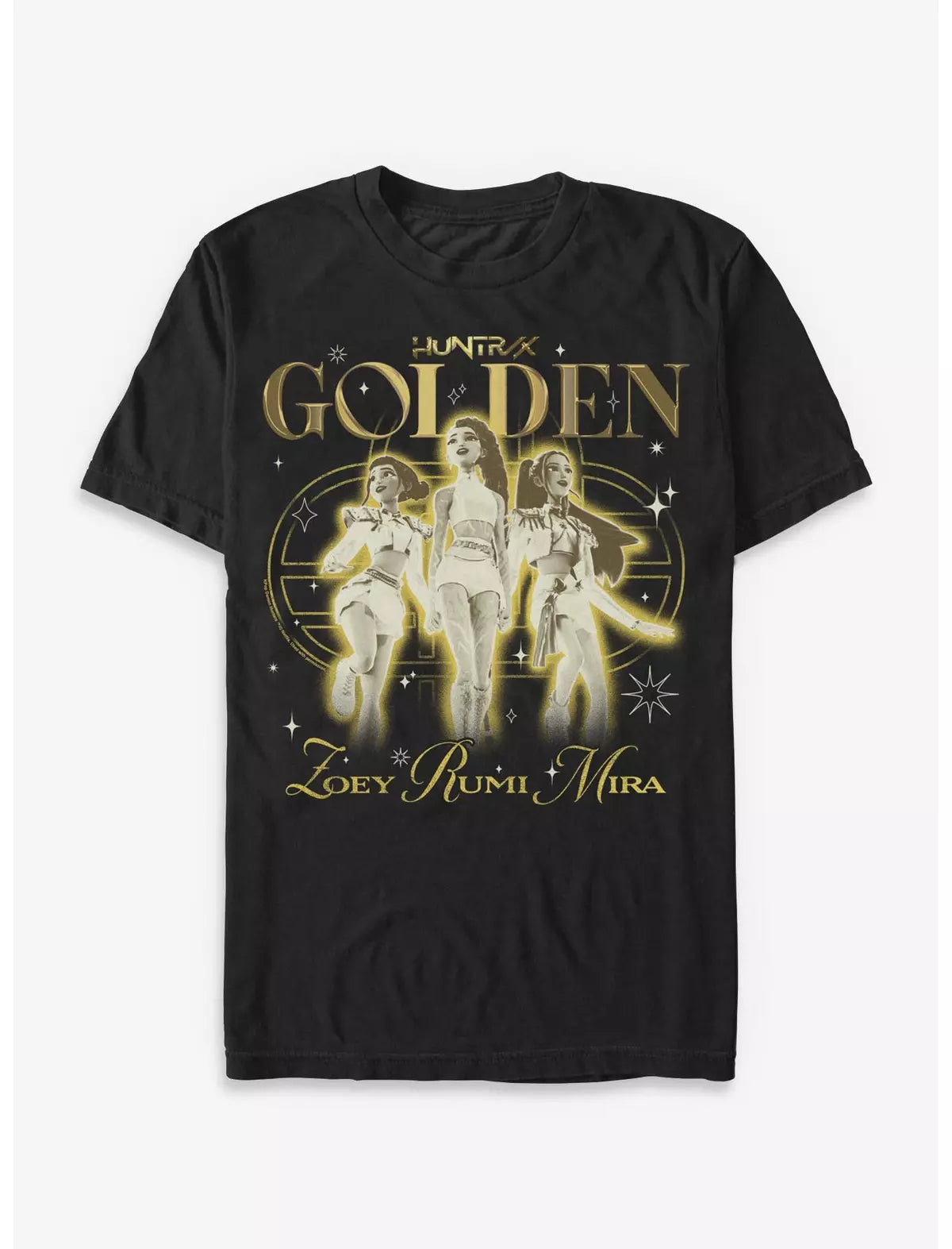 KPop Demon Hunters Huntrix Golden Trio T-Shirt