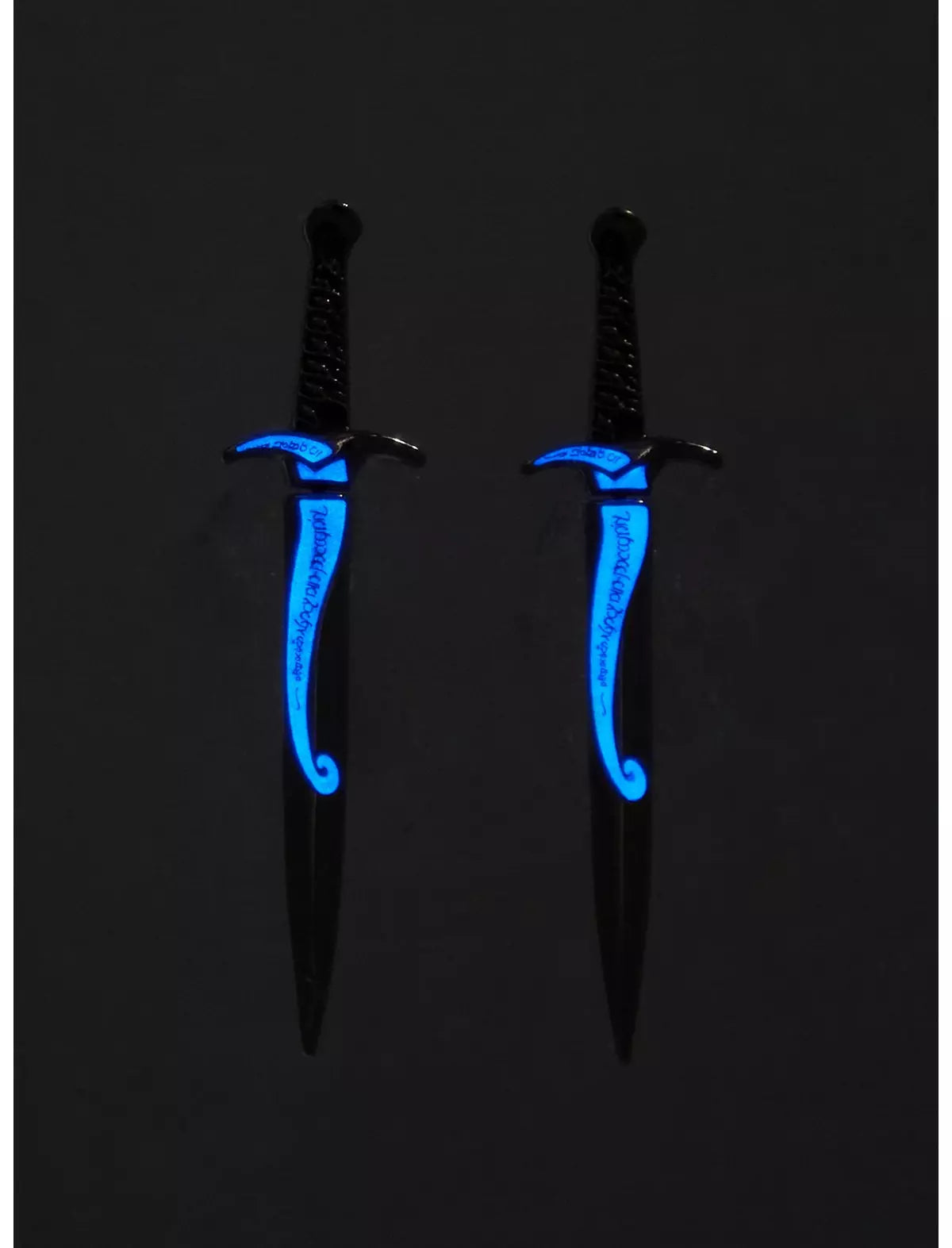 Señor De Los Anillos Aretes Espada Brilla Obscuridad